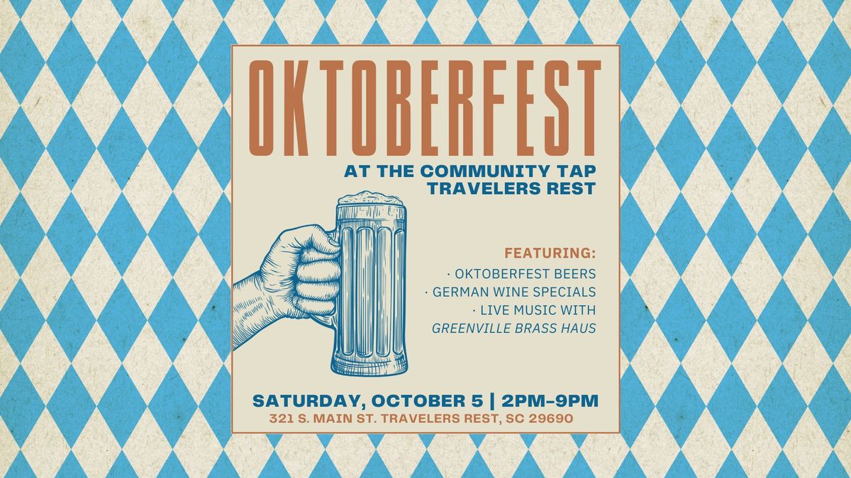 OKTOBERFEST at The Community Tap Travelers Rest