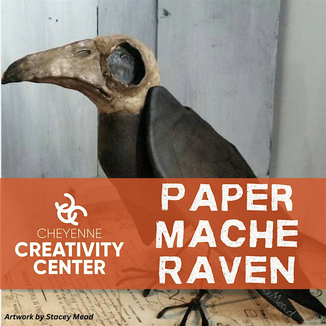 Paper Mache Raven