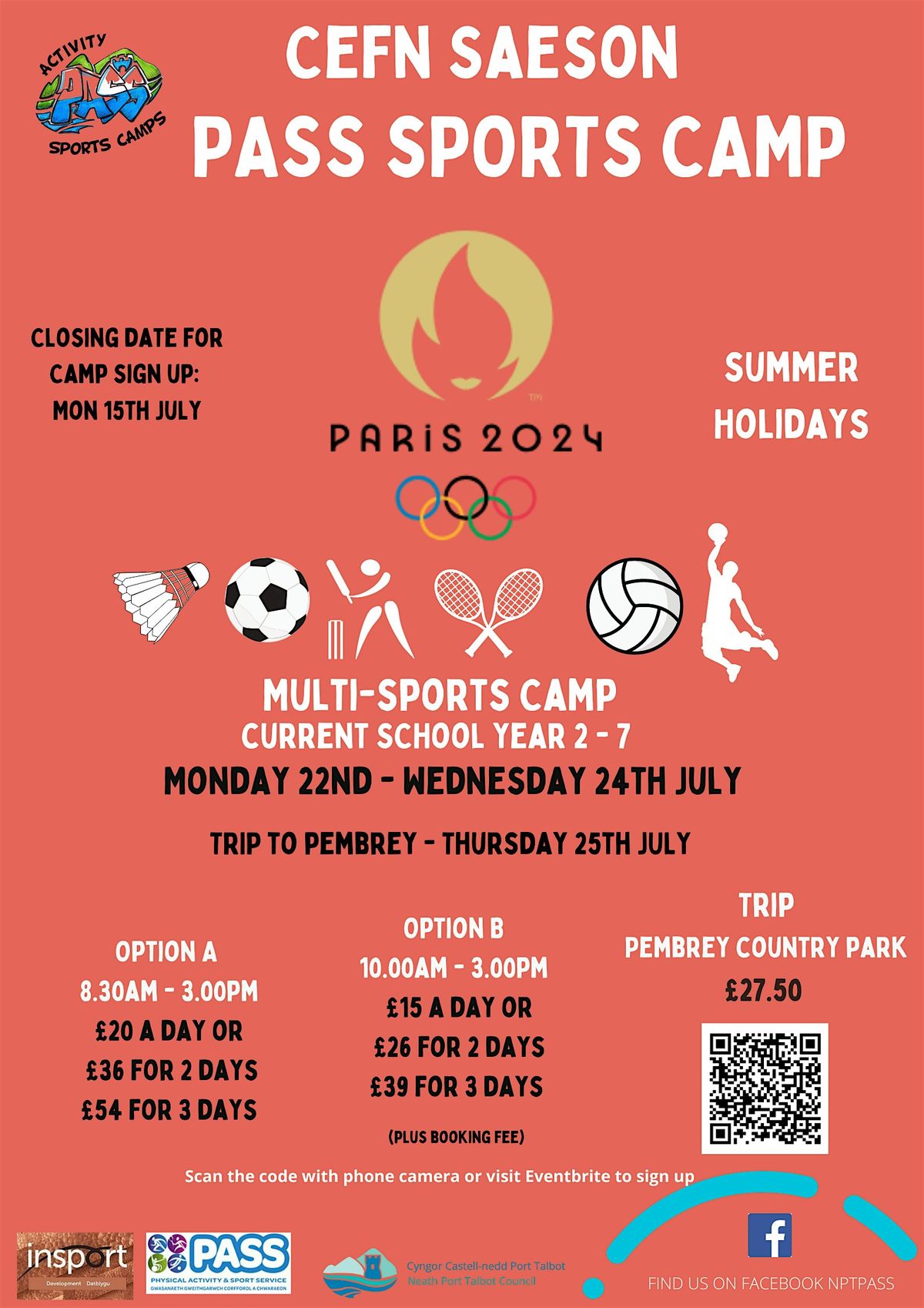 Cefn Saeson  Summer Holiday  PASS Camp