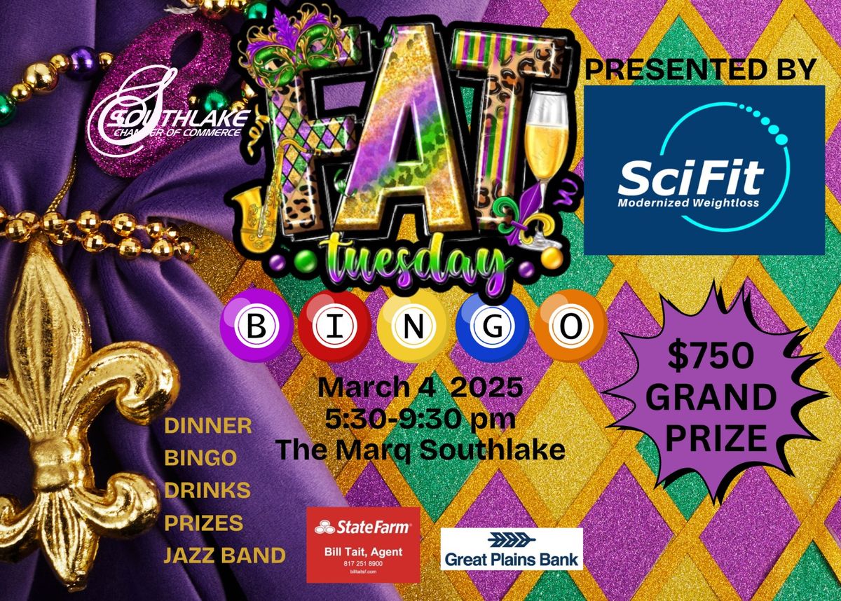 FAT TUESDAY BINGO NIGHT Presented by SciFit Center