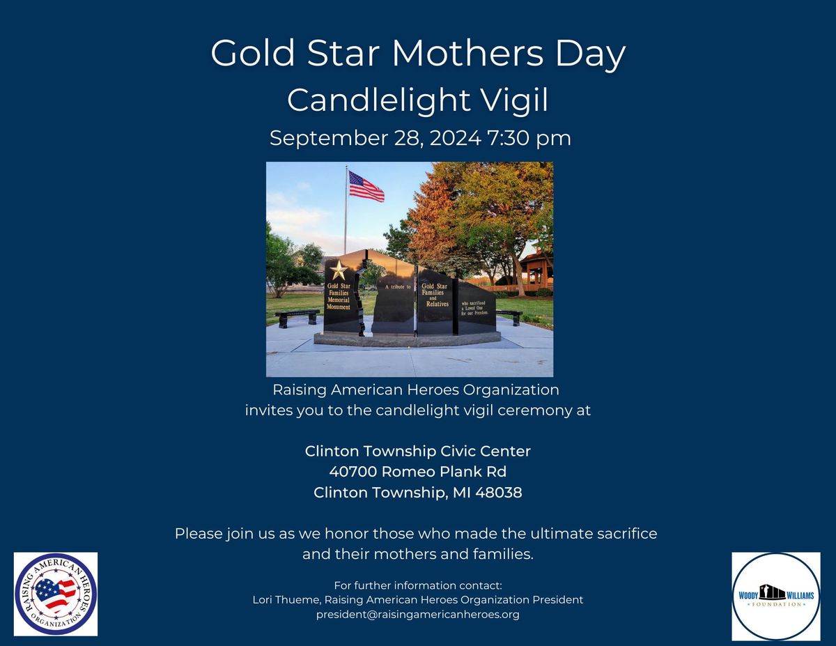 Gold Star Mothers and Family Day Vigil