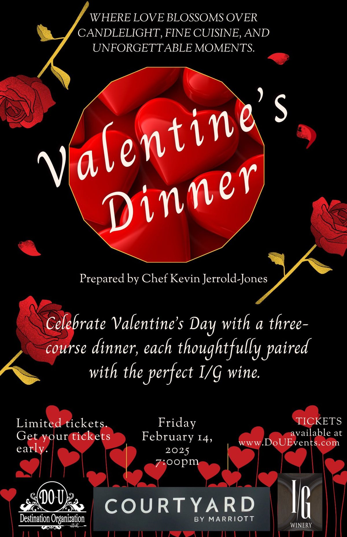 3-Course Exquisite Valentine's Dinner