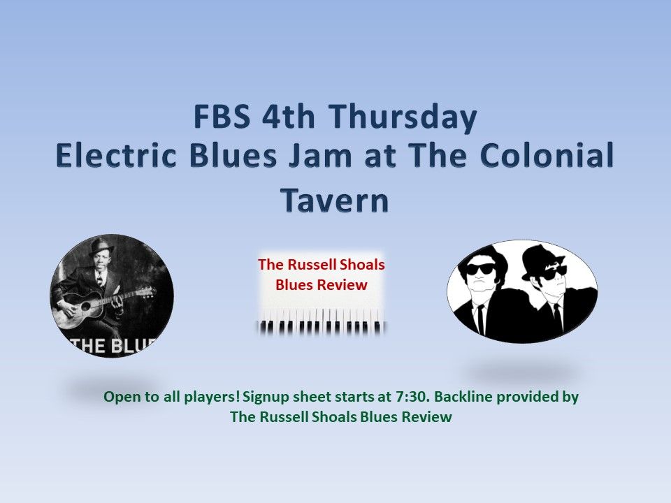 FBS 4th Thursday Electric Blues Jam Session