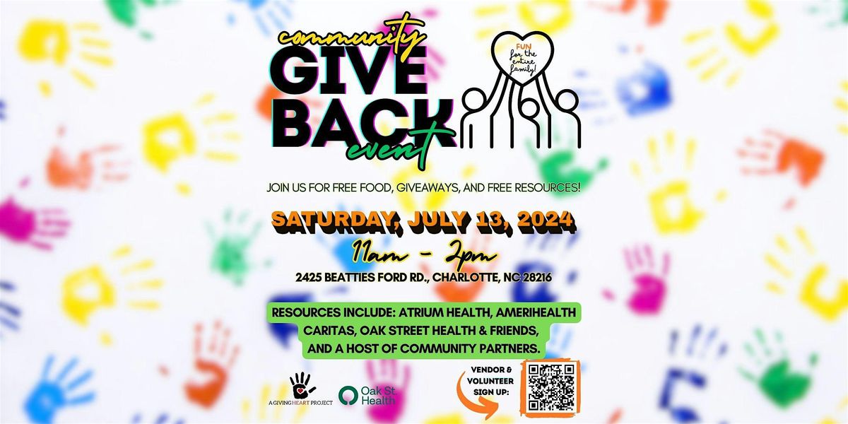 6th Annual - Community Give Back Event - VENDOR SIGN UP