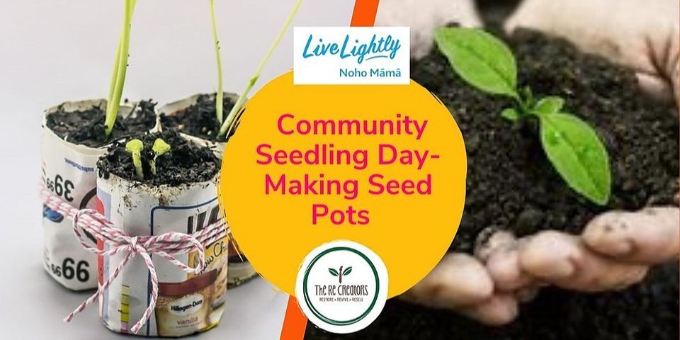 Community Seedling Day and Making Seed Pots , Te Atat\u016b Peninsula Community Centre, Saturday 15 October, 10.00am - 12.00pm