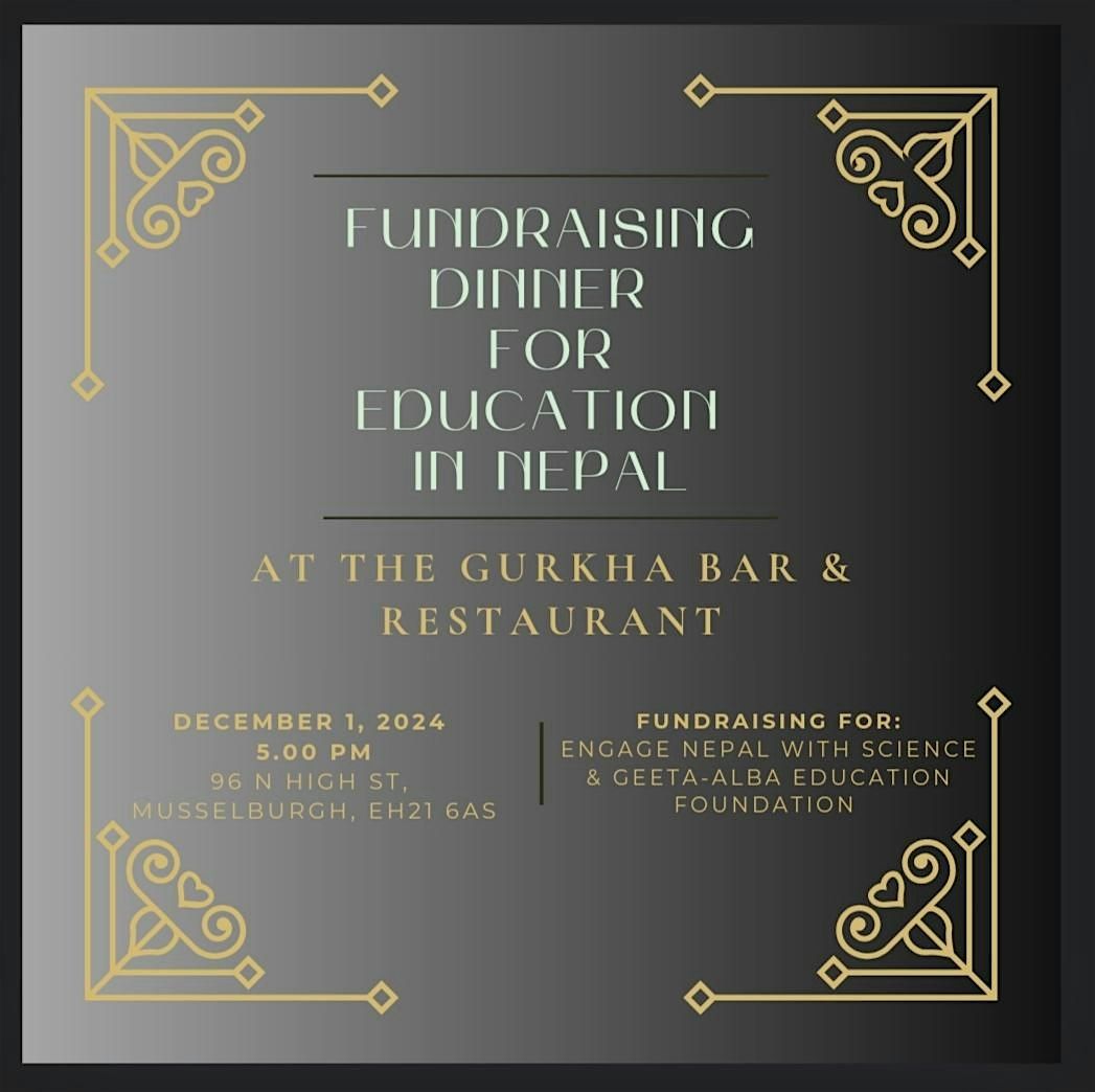 Fundraising Dinner for Education in Nepal