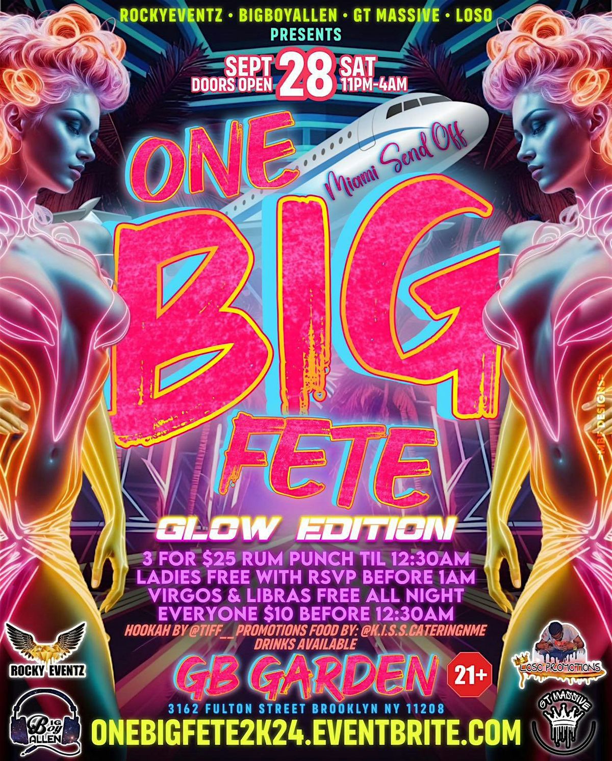 ONE BIG FETE Miami Send Off (Glow Edition)