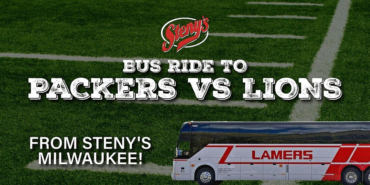 Steny's Milwaukee Bus Ride to Lambeau - Packers vs Lions!
