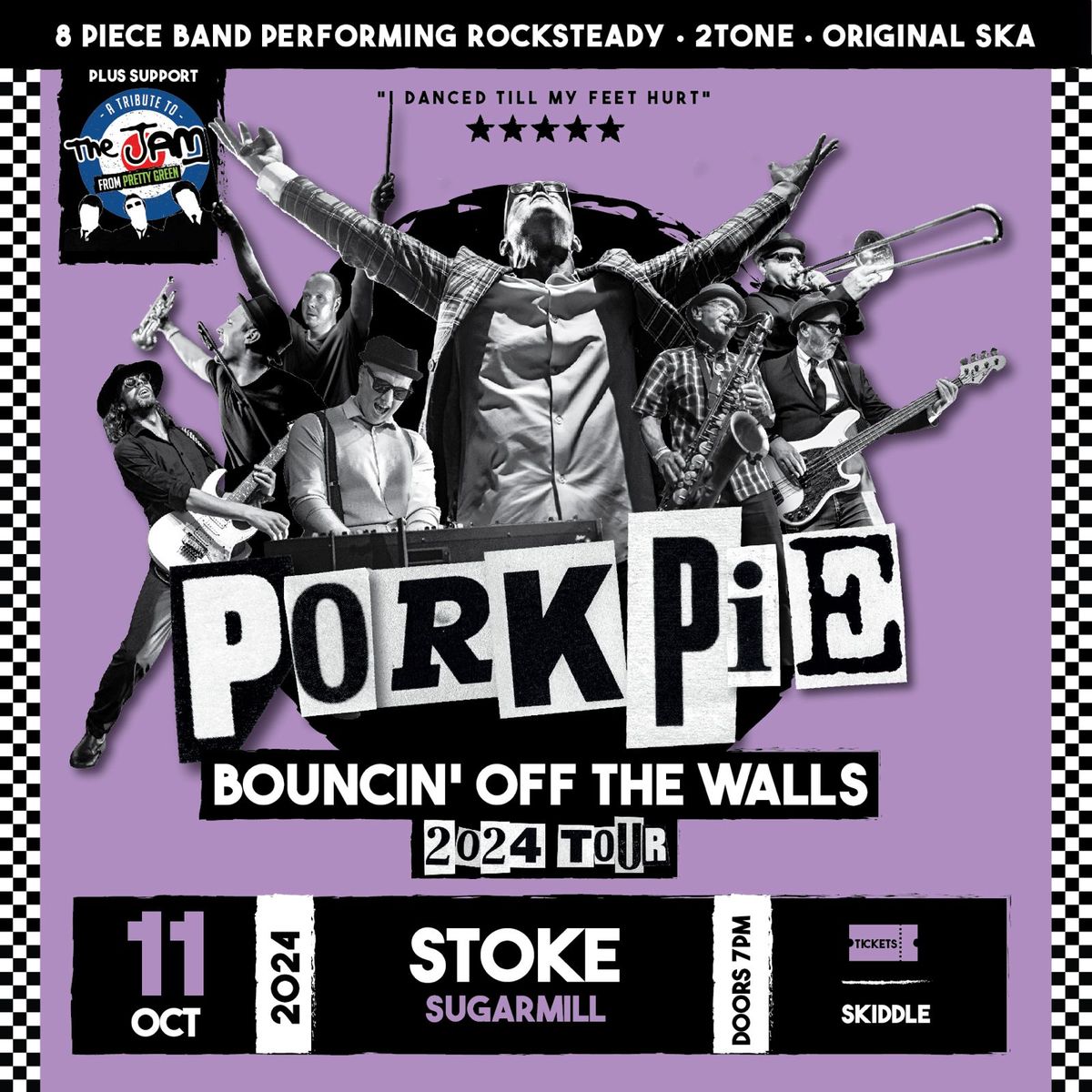 PorkPie Live plus Pretty Green (The Jam)