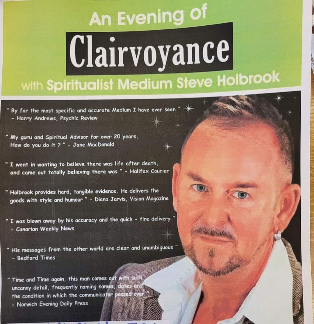 An evening of Clairvoyance with Stephen Holbrook 