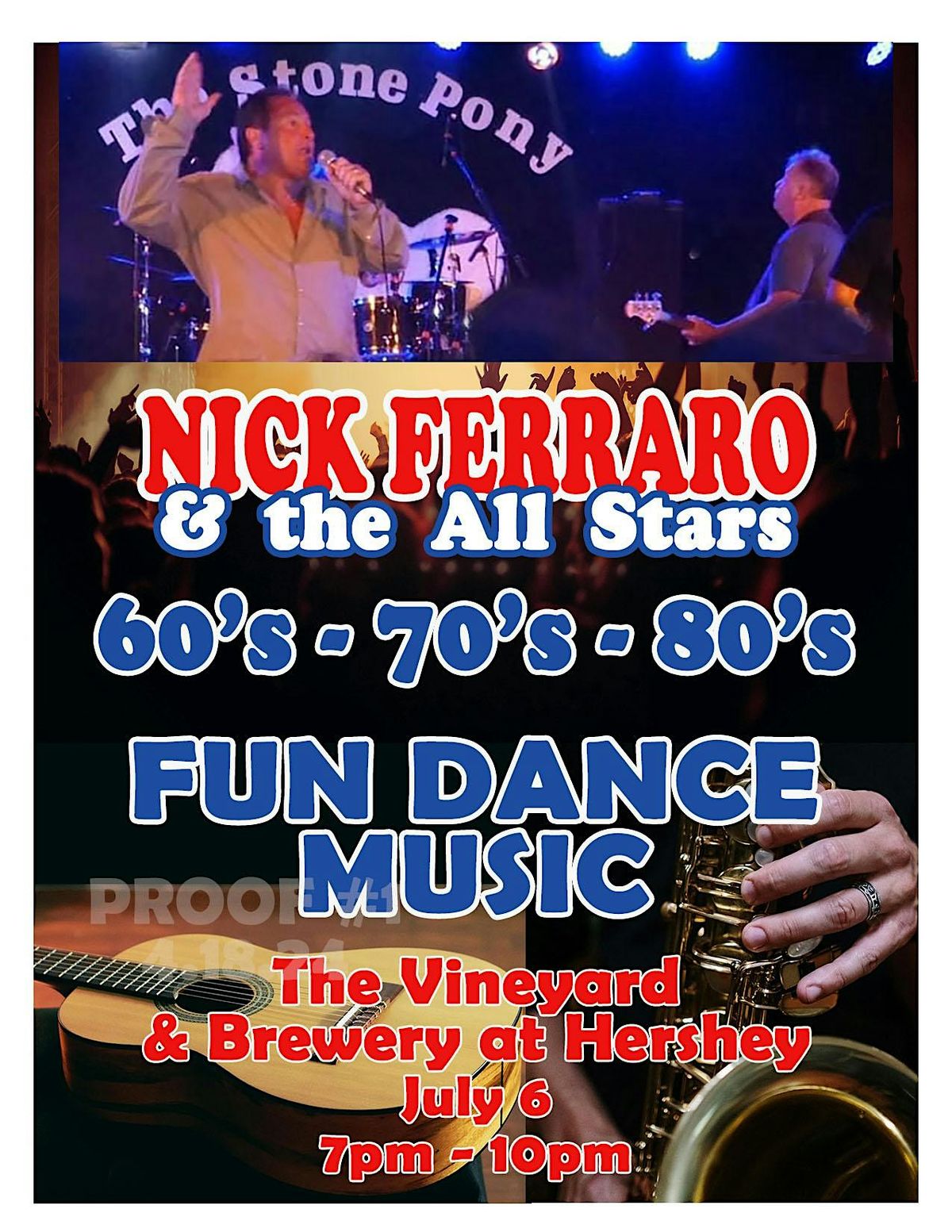 Free Live music with Nick Ferraro & the All Stars!