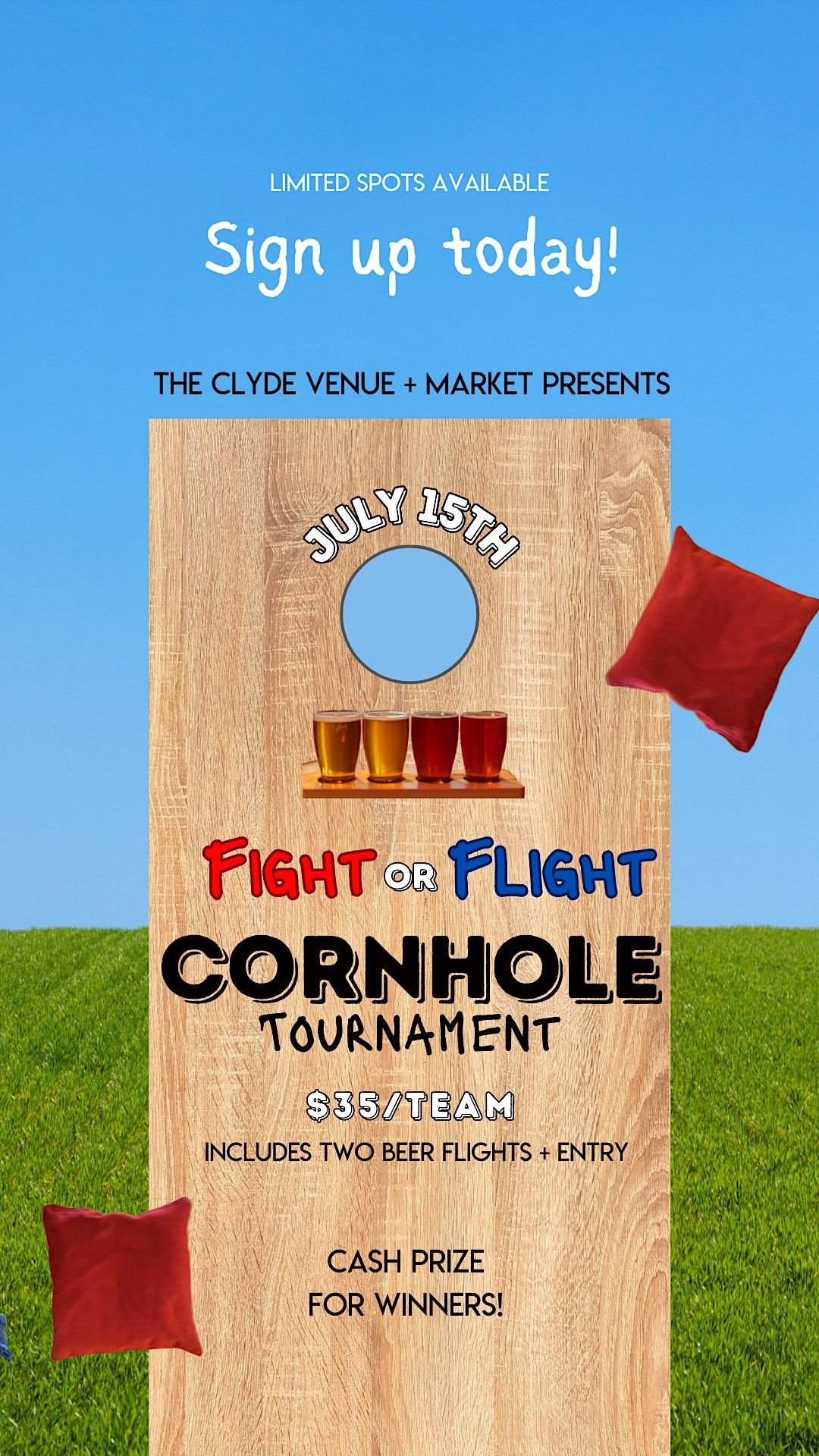 Fight or Flight Cornhole Tournament, The Clyde Venue, Savannah, 15 July ...