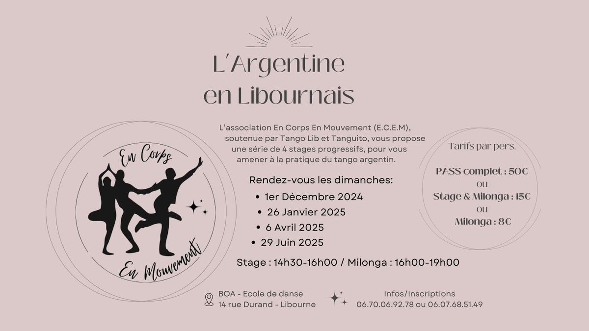 ATELIER & MILONGA \u00e0 Libourne