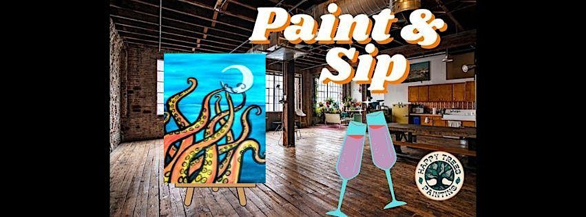 Paint and Sip-Release the Kraken