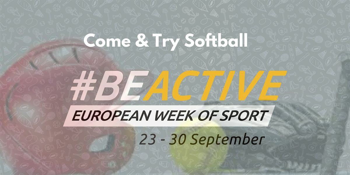 European Week Of Sport 2024 Come & Try Softball