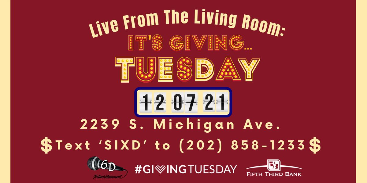 "LIVE from the Living Room" Giving Tuesday Edition