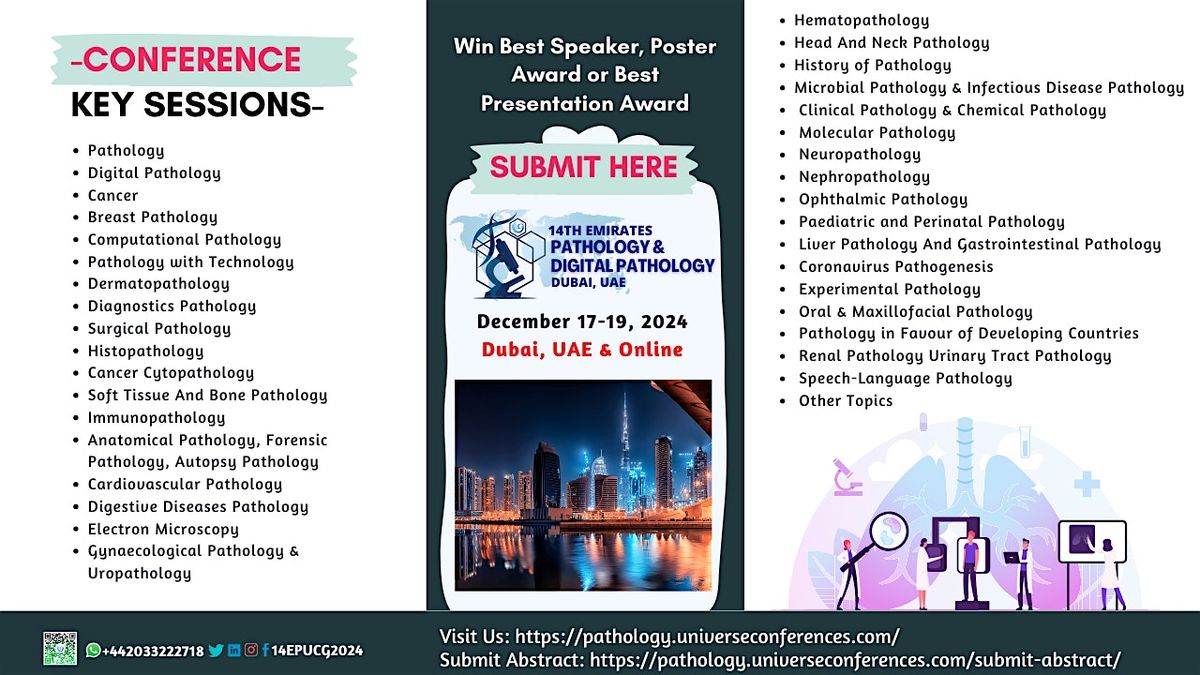 14th Emirates Pathology, Digital Pathology & Cancer Conference