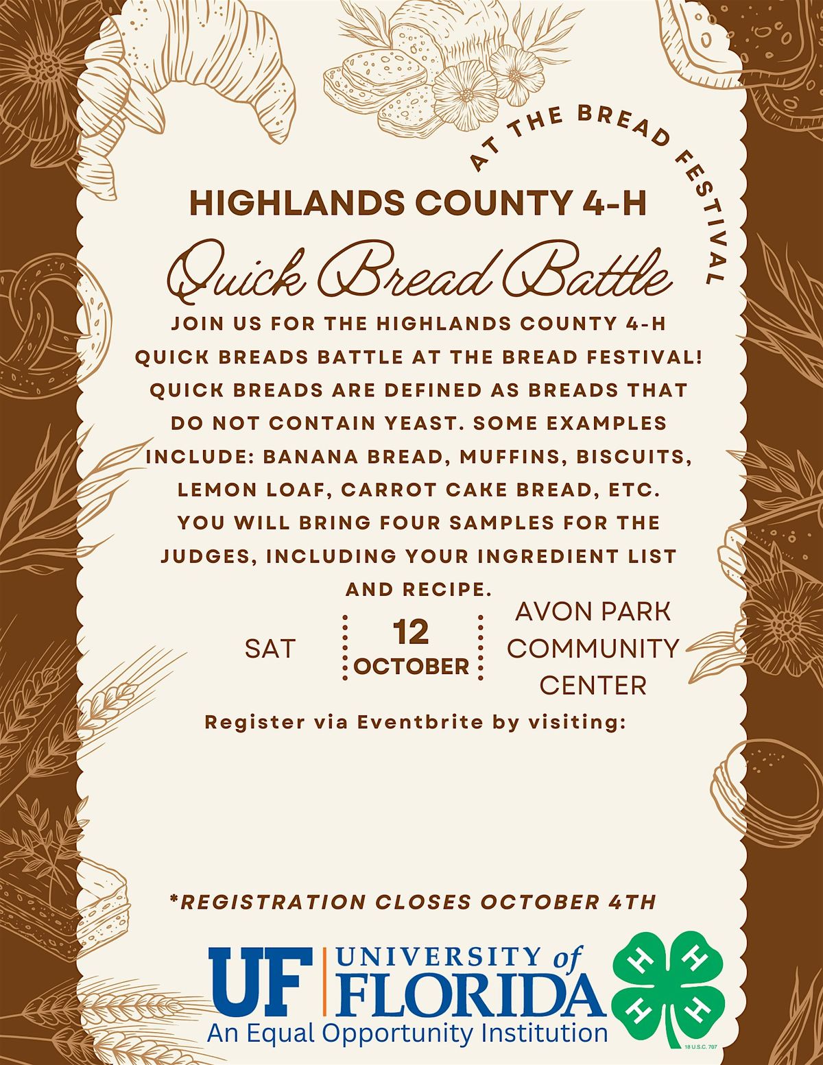 Highlands County 4-H Quick Breads Battle