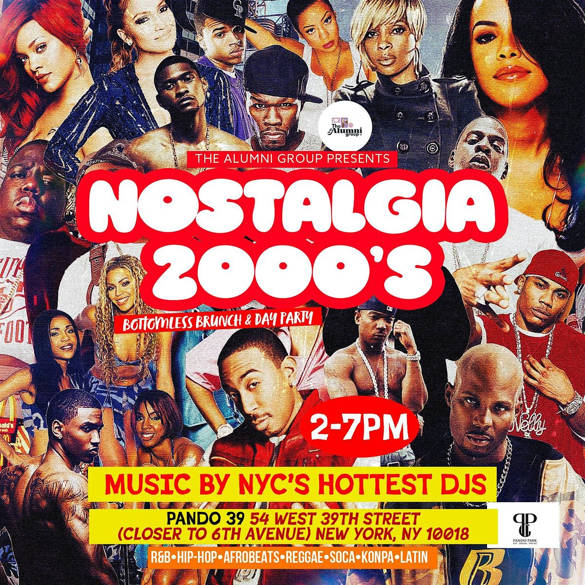 Nostalgia 2000s - Bottomless Brunch & Day Party, Pando 39, New York, 29 ...