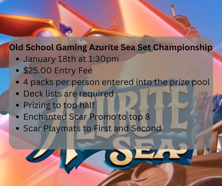 Disney Lorcana Azurite Sea Set Championship