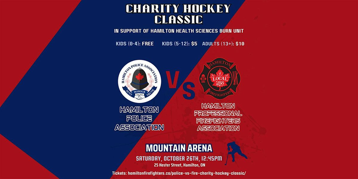 Police vs. Fire Charity Hockey Classic (Hamilton, ON)