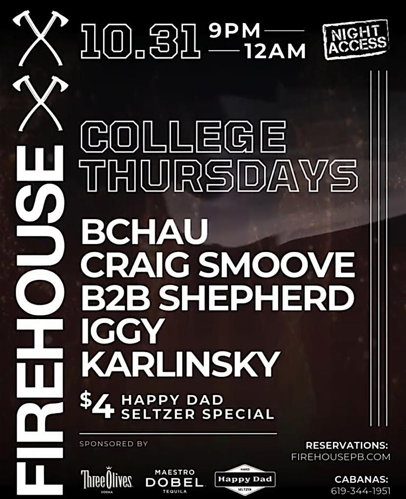 HALLOWEEN \u2022 College Thursdays @ Firehouse PB \u2022 10\/31