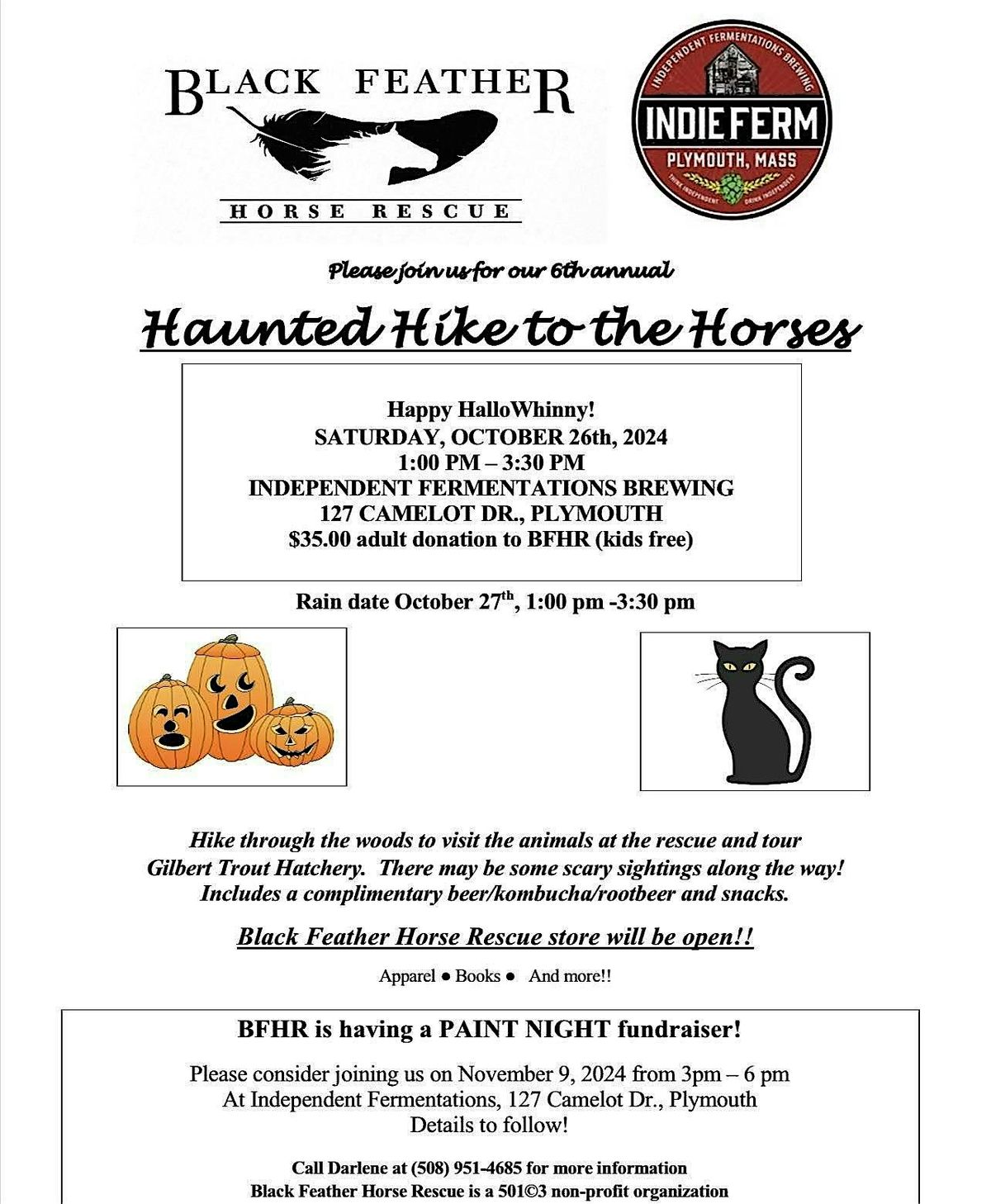 Haunted Hike to the Horses - Benefit for Black Feather Horse Rescue