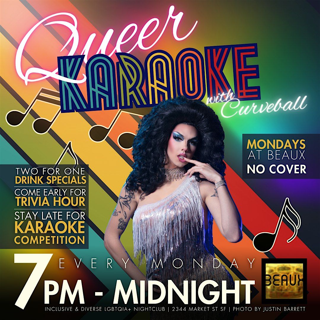 Curvy Karaoke  Mondays with Curveball & VJ Sweet Baby Jo