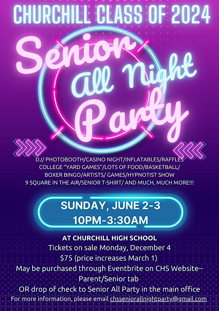 CHS Senior All Night Party - Class of 2024