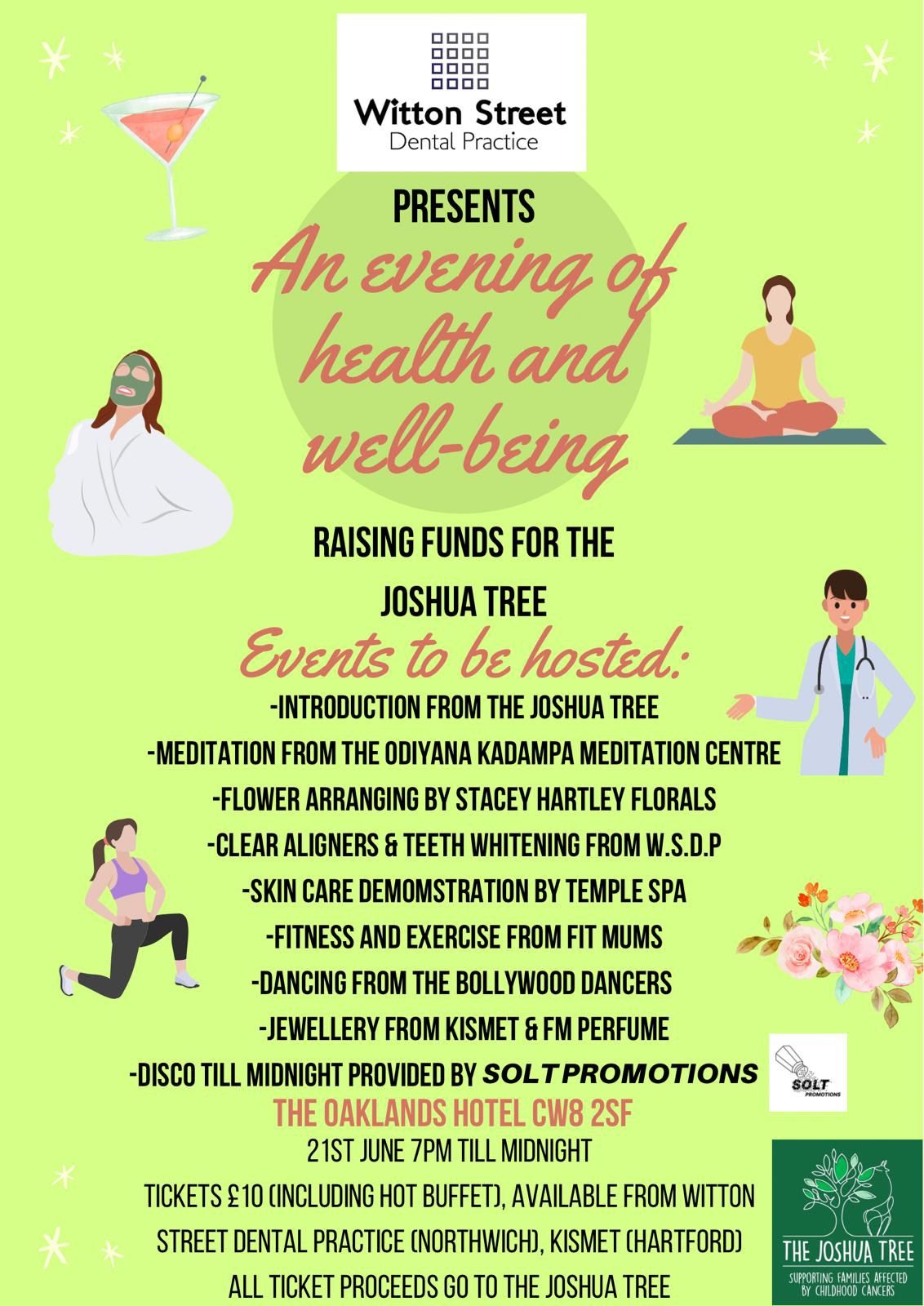 An Evening of Health and Well-being - Raising funds for The Joshua Tree