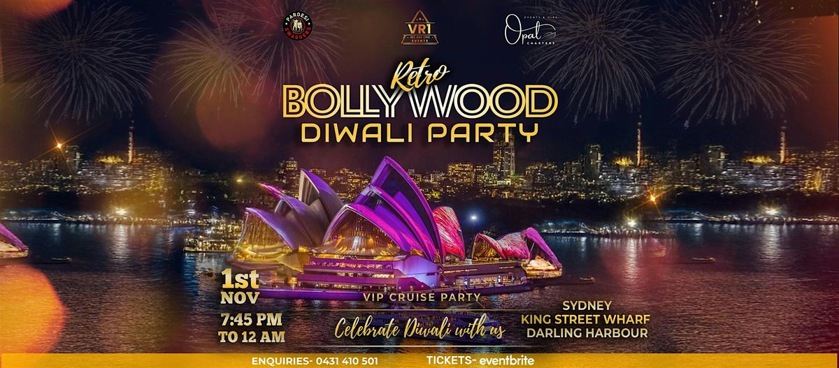 Retro Bollywood Diwali Party : VIP Cruise Experience - Dance, & Celebrate