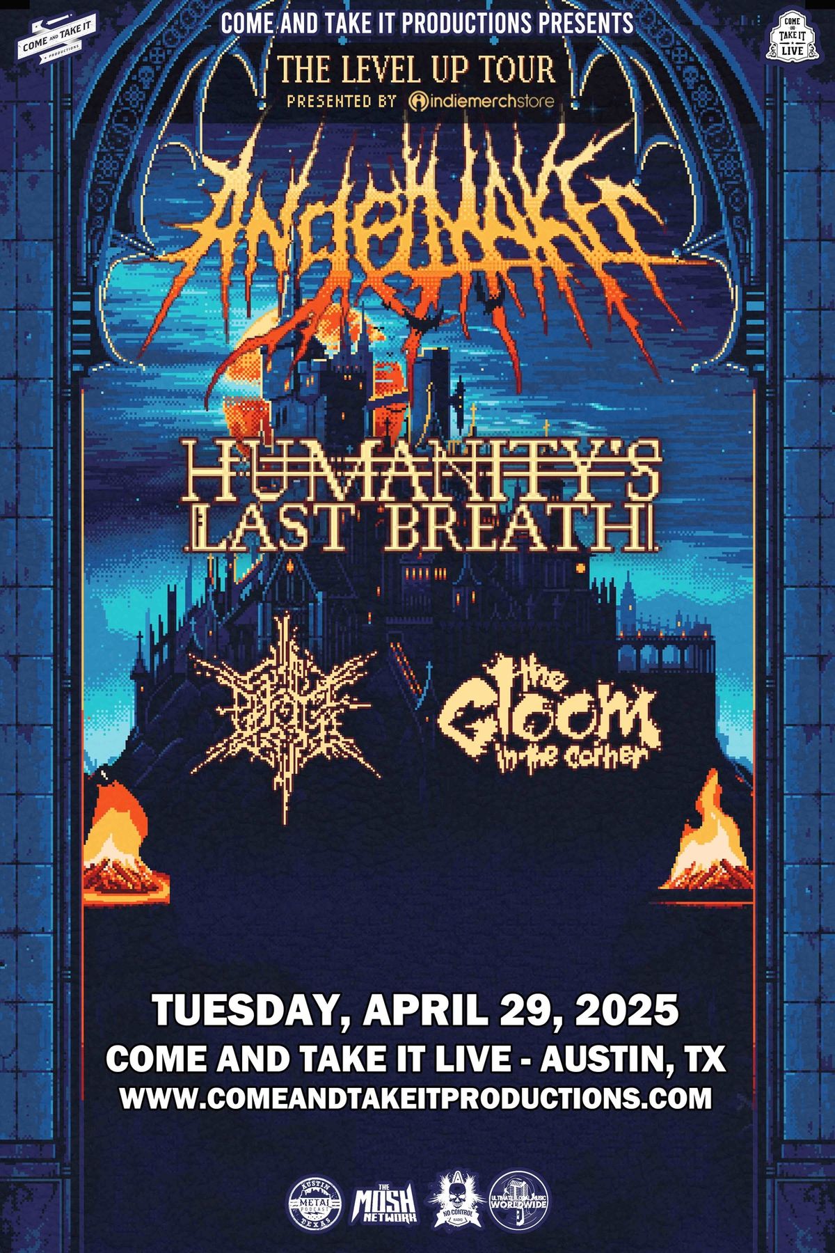 Angelmaker, Humanity's Last Breath, Psycho-Frame and more at Come and Take It Live!