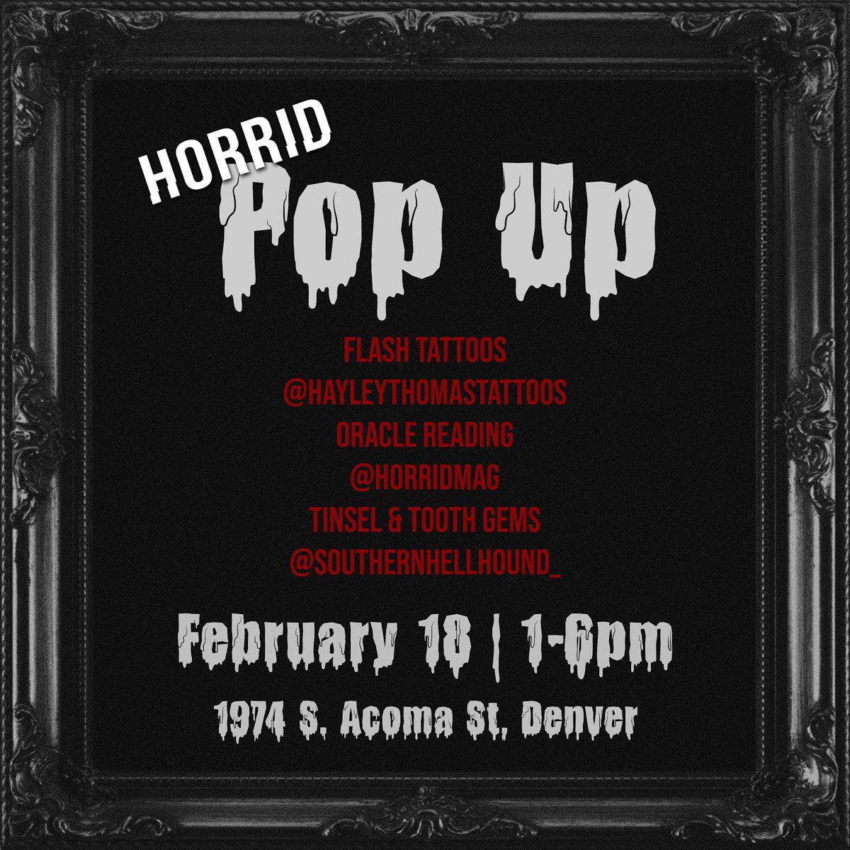 Pop Up at HORRID