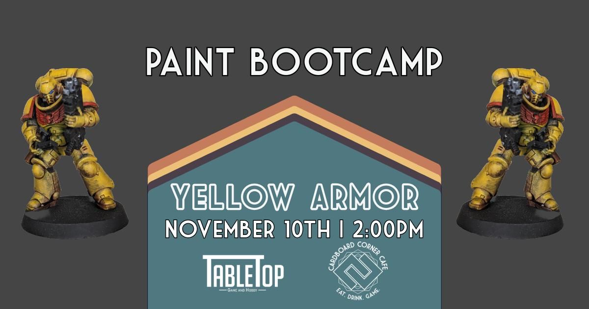 Mini Painting Bootcamp: Yellow Armor