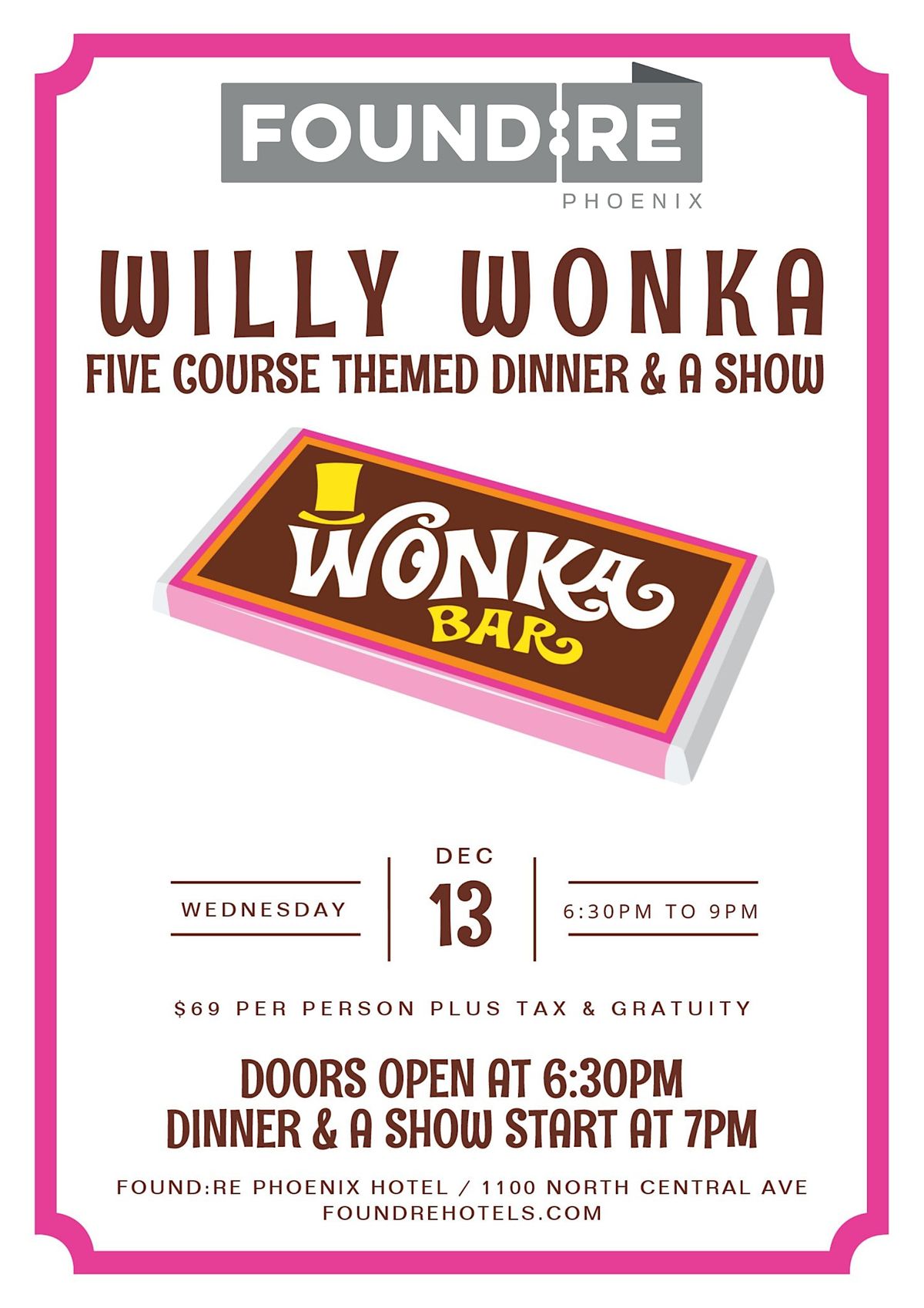 Willy Wonka Themed Dinner