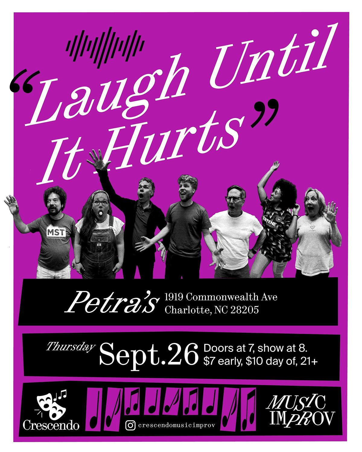 Crescendo Musical Comedy Improv Presents: Laugh Until It Hurts