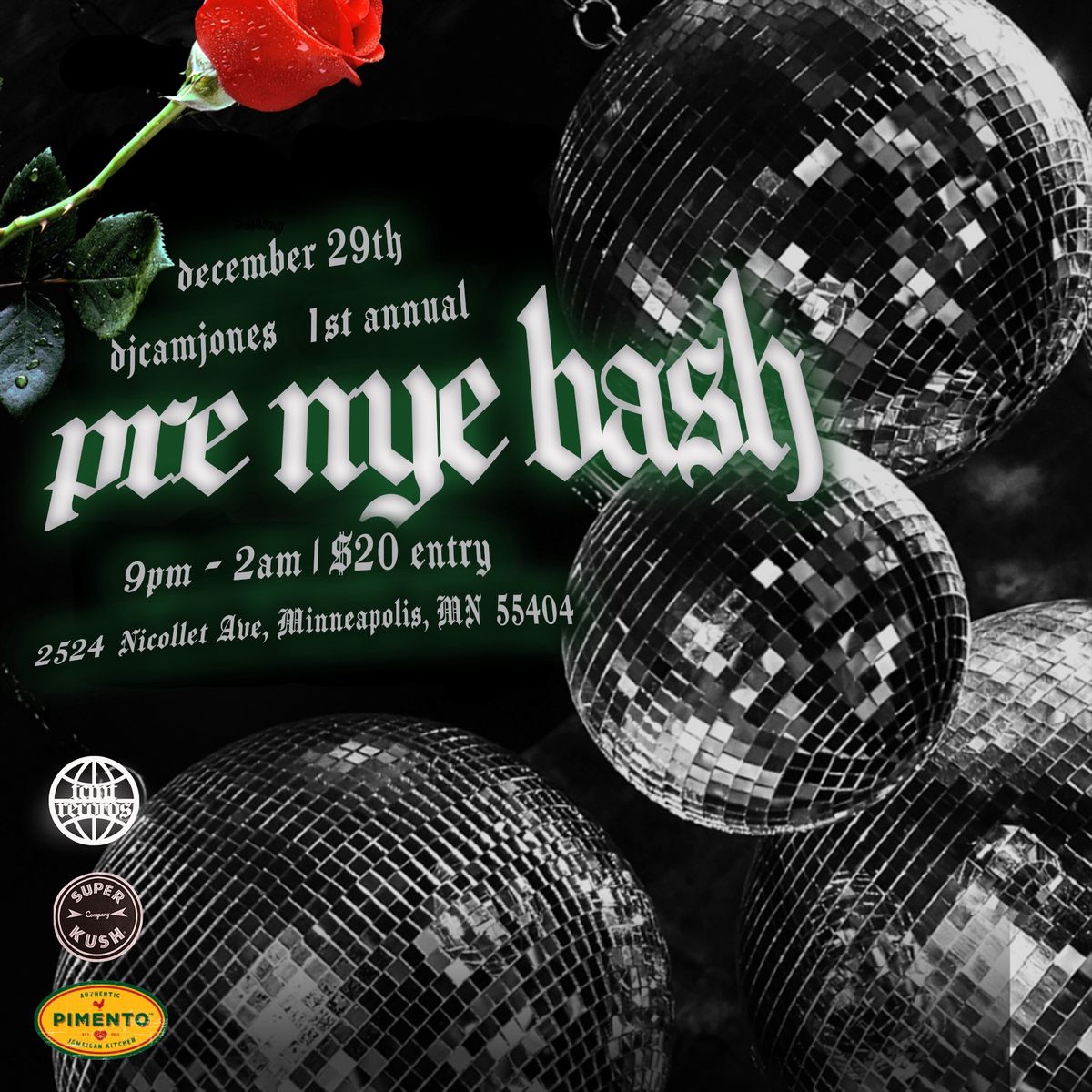 1st Annual Pre Nye Bash w\/ DJ Cam Jones