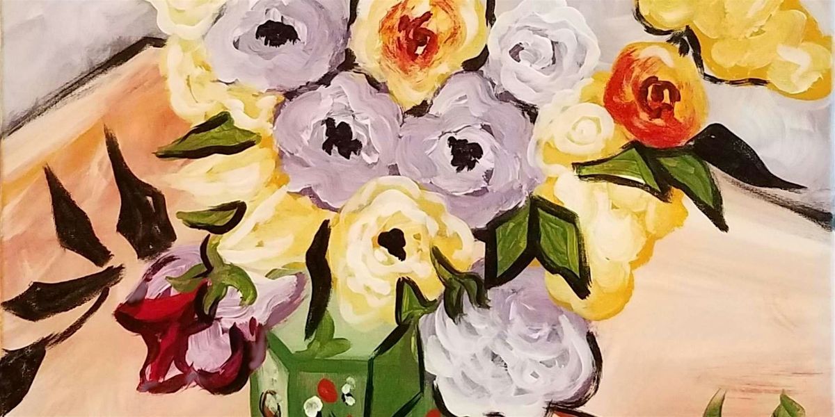 Van Gogh's Roses and Anemones - Paint and Sip by Classpop!\u2122