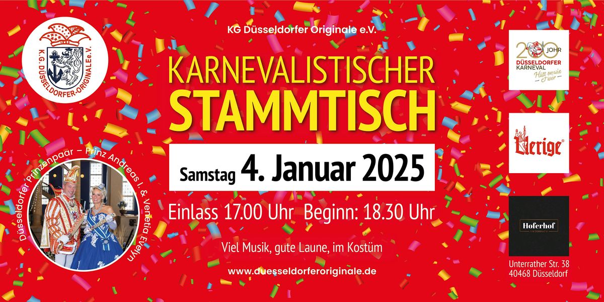 Karnevalistischer Stammtisch der KG D\u00fcsseldorfer Originale e.V.