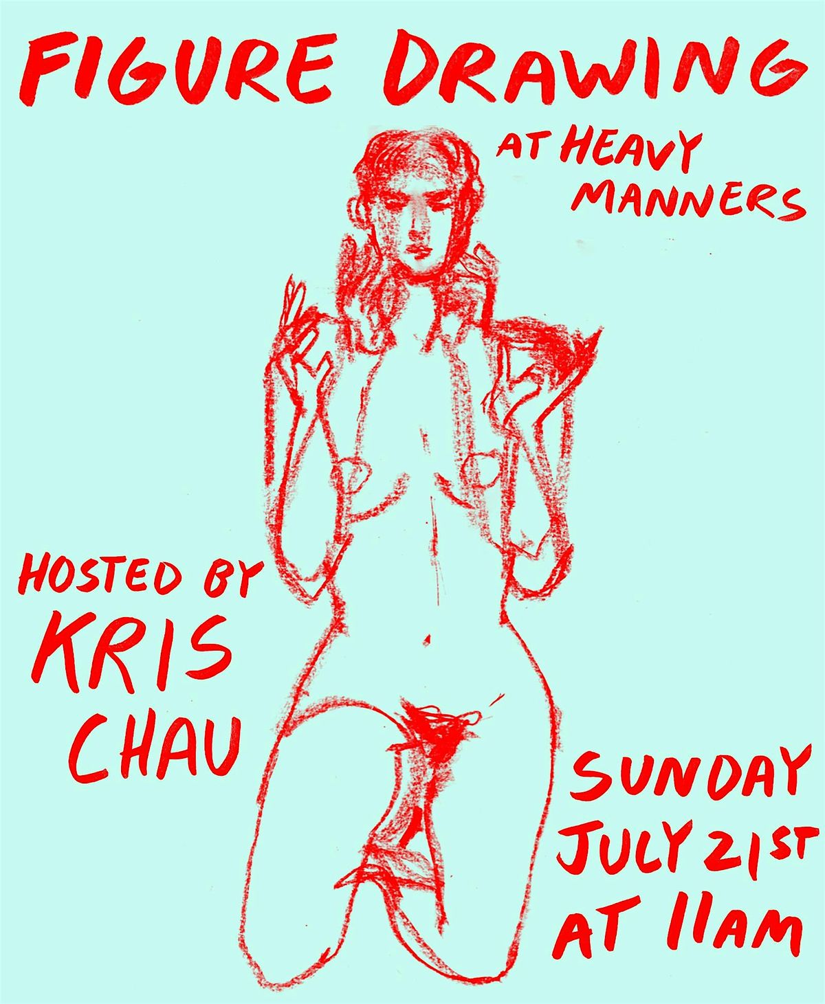 Figure Drawing at Heavy Manners Hosted by Kris Chau (7\/21)
