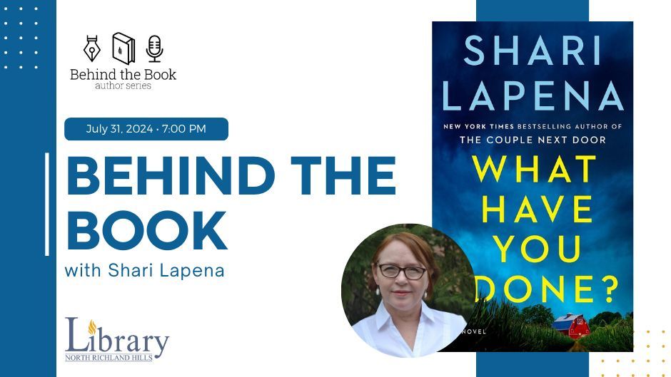 Behind the Book with Shari Lapena