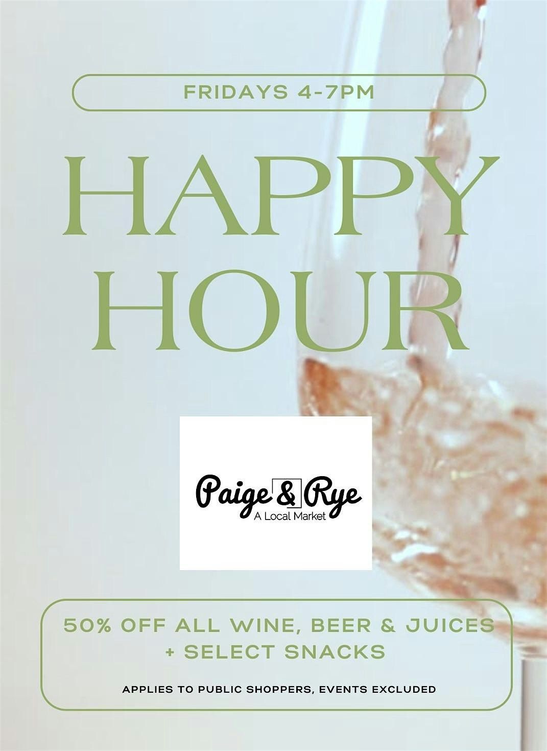 Happy Hour every Friday