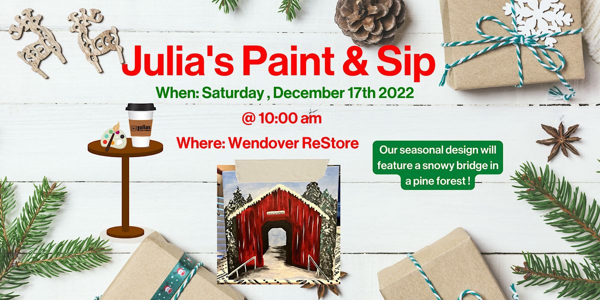 Julia's Holiday Paint and Sip