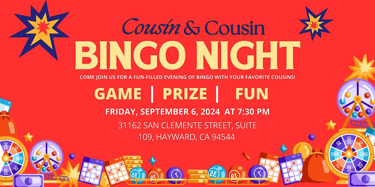 Cousin & Cousin Bingo Night