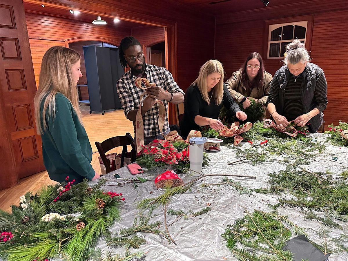 Wreath Making in the Carriage Barn