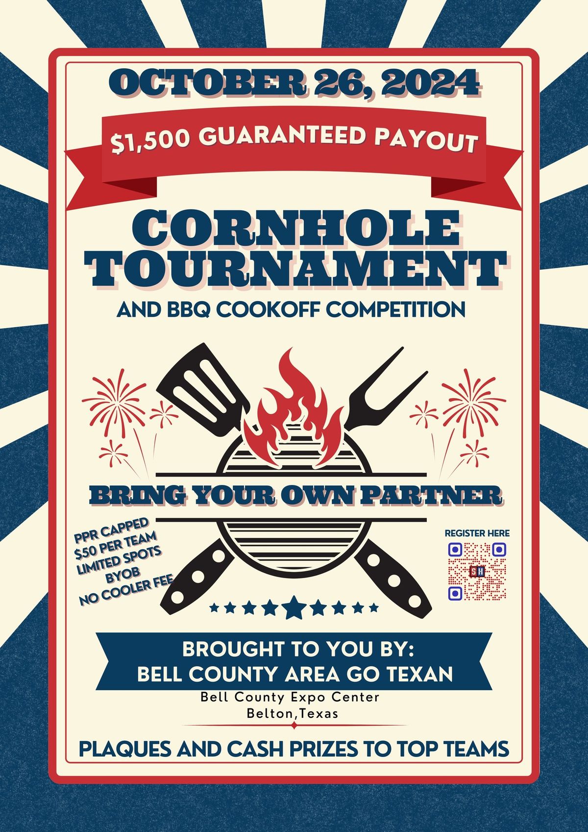 Go Texan cornhole tournament