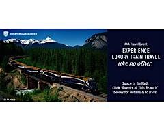 AAA Travel and Rocky Mountaineer in person Travel Event