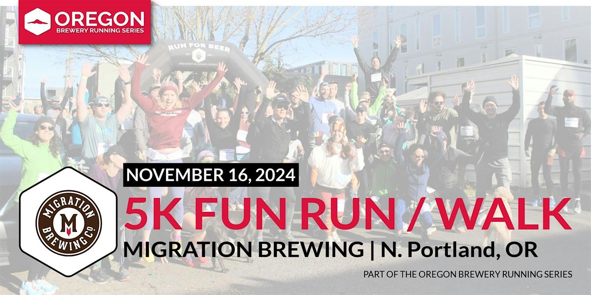 5k Beer Run x Migration Brewing | 2024 Oregon Brewery Running Series