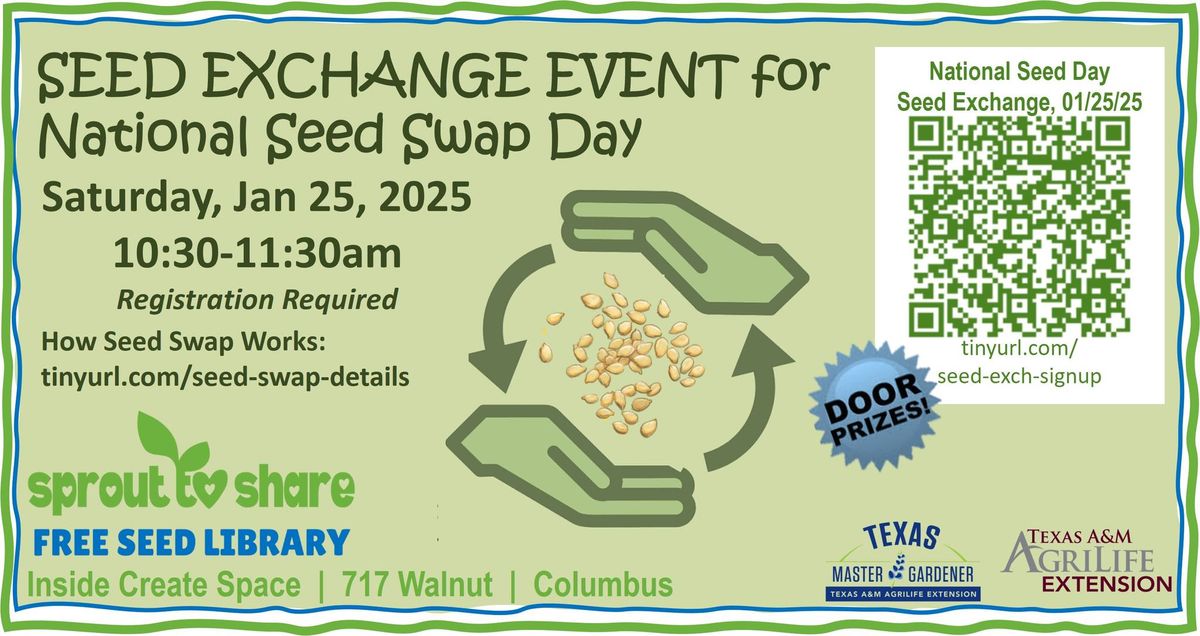 Seed Exchange Event for National Seed Day