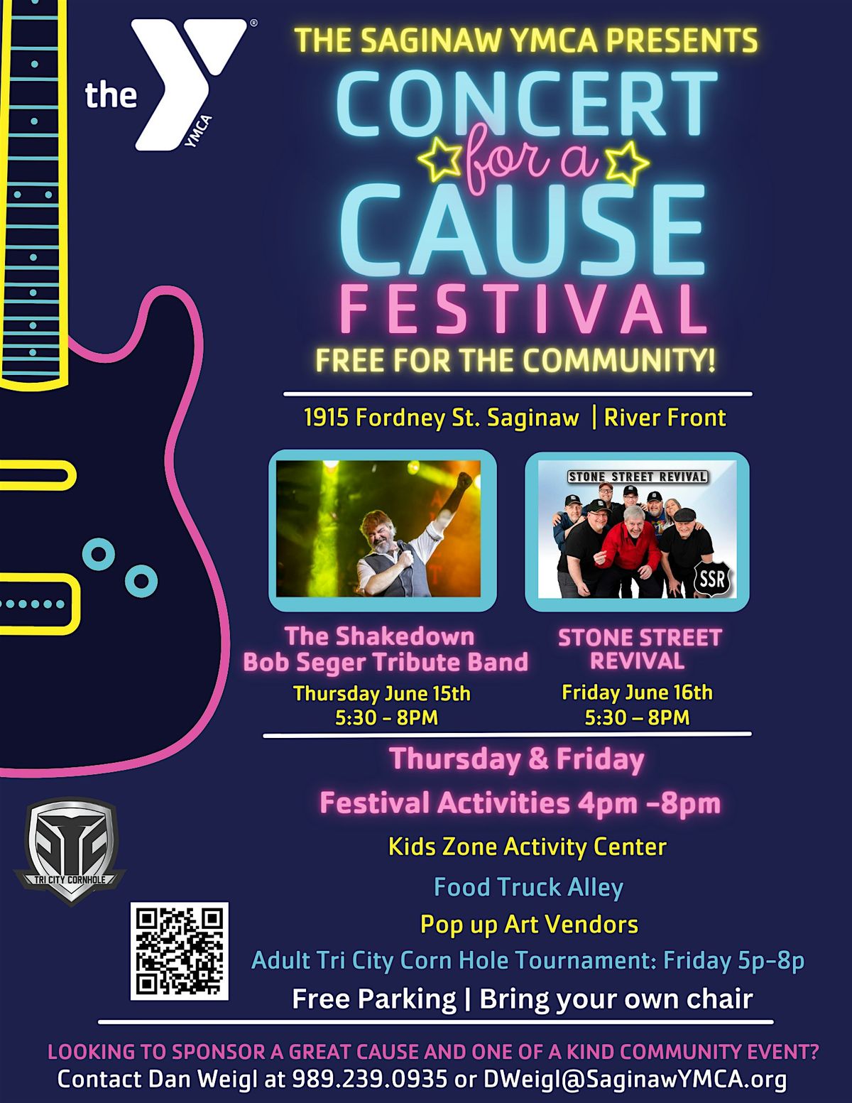 Veterans VIP Area Thursday June 13 Concert for A Cause at The Saginaw YMCA